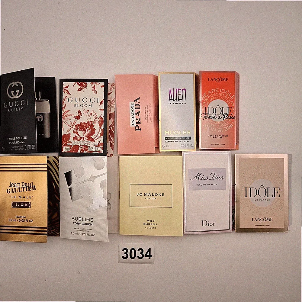 DESIGNER PERFUME SAMPLE LOT GUCCI PRADA DIOR JO MALONE JPG MUGLER