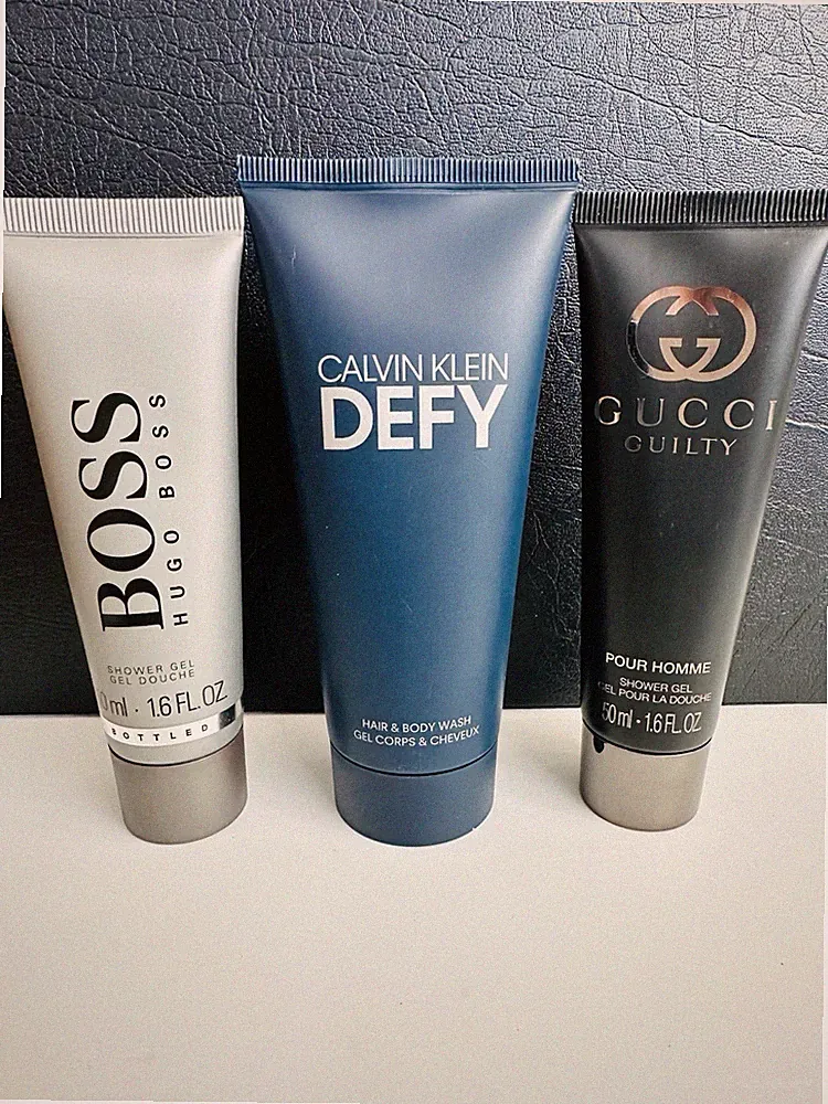 Fragrance Body Wash & Shower Gel For Men (Calvin Klein, Gucci Guilty, Hugo Boss)