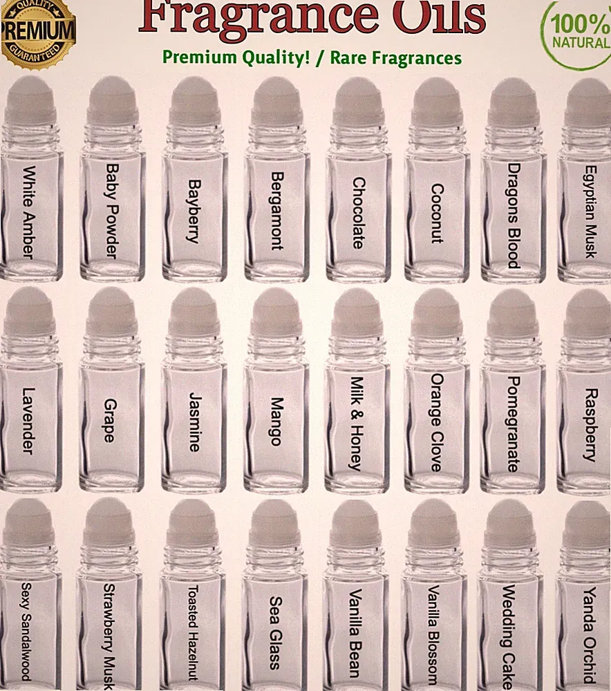 Fragrance Oils For Body 10 ml - 100% Pure Perfume Uncut Attar Ittar Etr Roll On