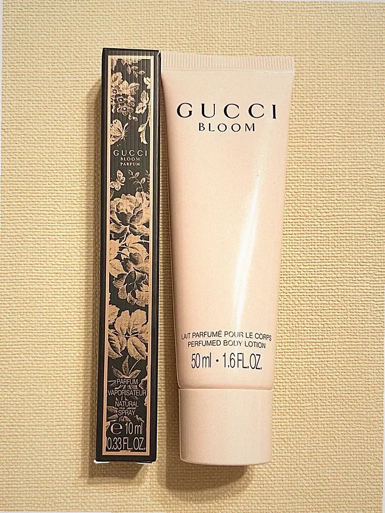 Gucci Bloom Parfum EDP 10ml Travel Spray And 1.6 oz Perfumed Lotion Gift Set