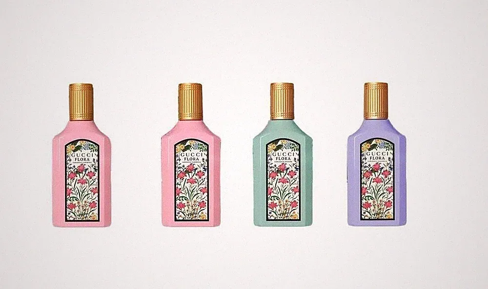 Gucci Flora Gorgeous 4 x 5 ml Miniature Womens Perfume Gift Set Imperfect Box
