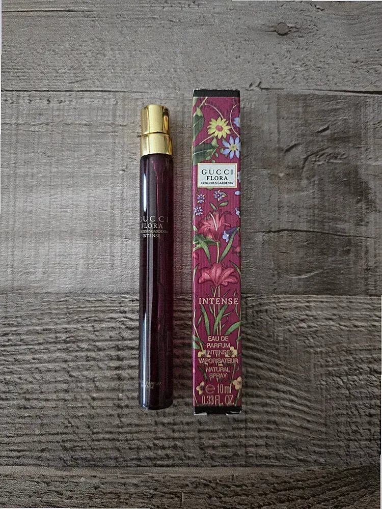 Gucci Flora Gorgeous Gardenia Intense EDP Travel Size Spray 10ml New In Box