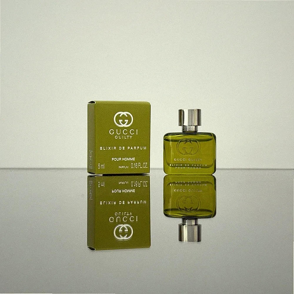 Gucci Guilty ELIXIR DE PARFUM for Men 5ml-0.16oz Perfume Splash MINI Size (D03