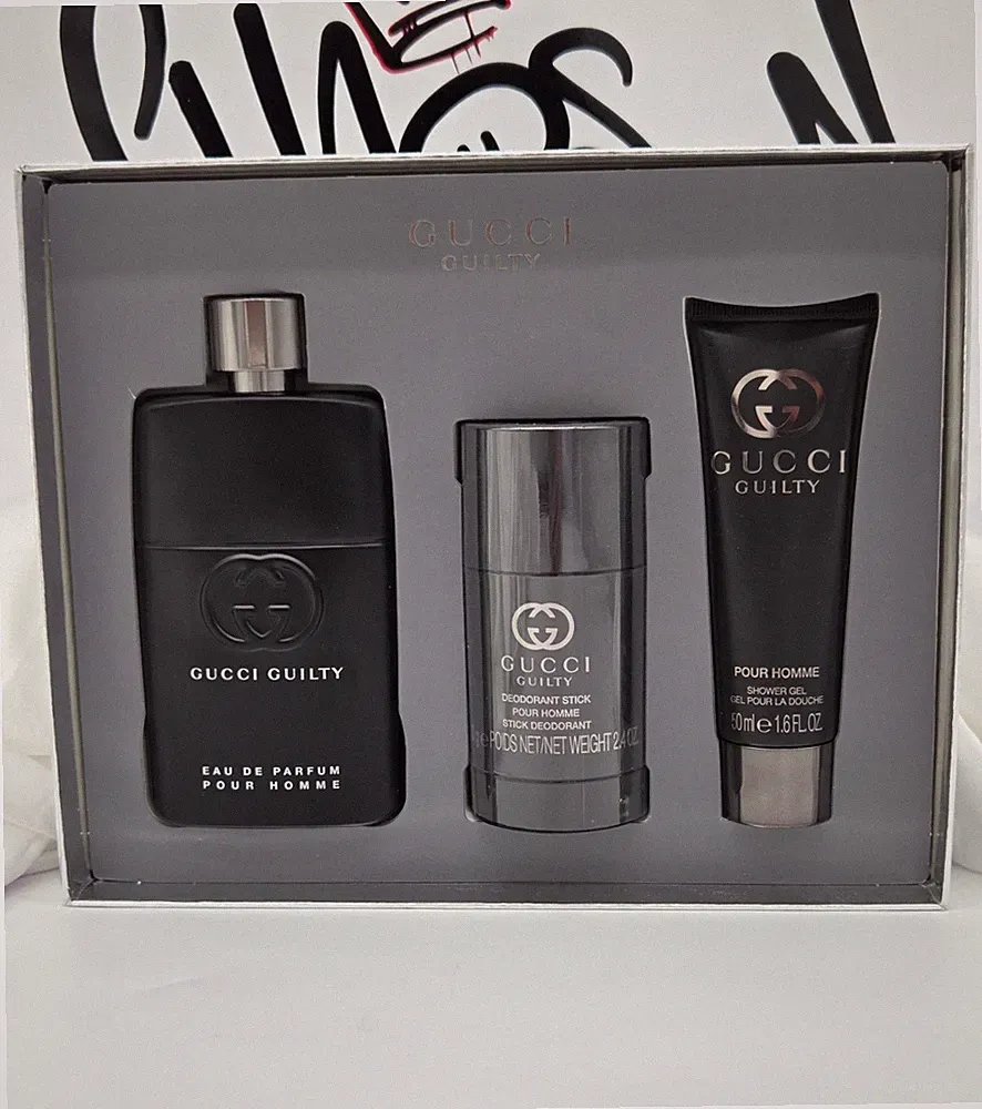 Gucci Guilty Pour Homme Eau de Parfum 3 Piece Cologne Gift Set