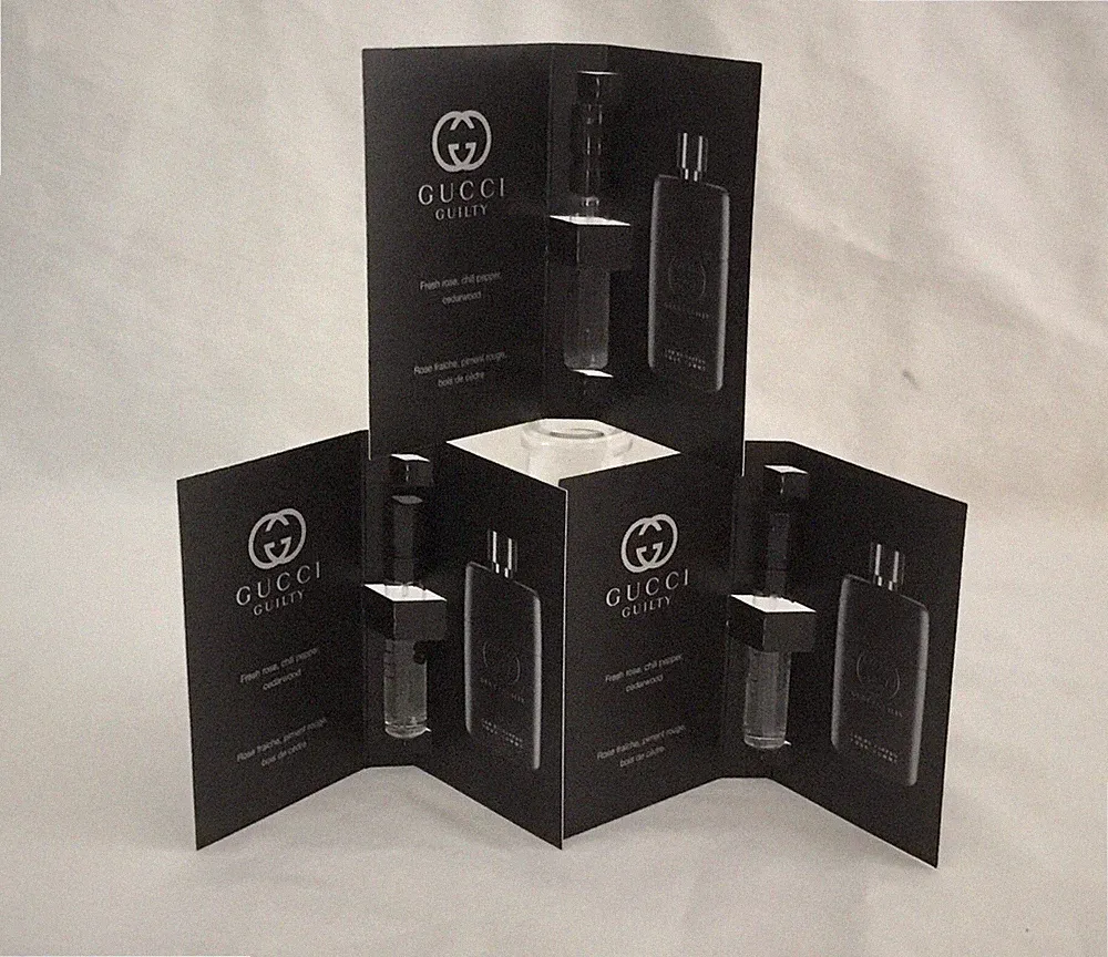GUCCI MENS COLOGNE GUILTY EAU DE PARFUM POUR HOMME PERFUME .5Oz 3 Pack Xmas Gift