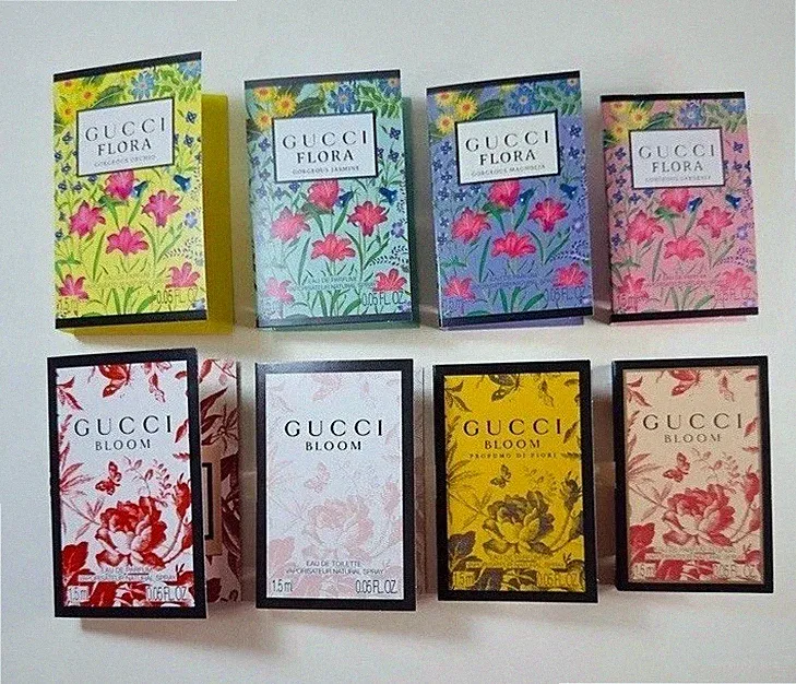 Gucci Perfume Collection For Women Sample Size (8pc) 🌸Flora & Bloom! Authentic